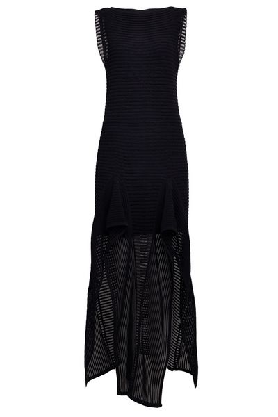 Alaïa \Alaïa Knitted Short Ruffled Dress