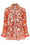 Dolce & Gabbana Majolica Printed Vanity Shirt