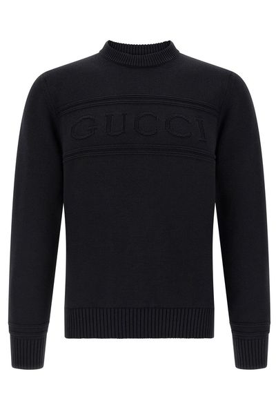 Gucci Logo Intarsia Knitted Sweater