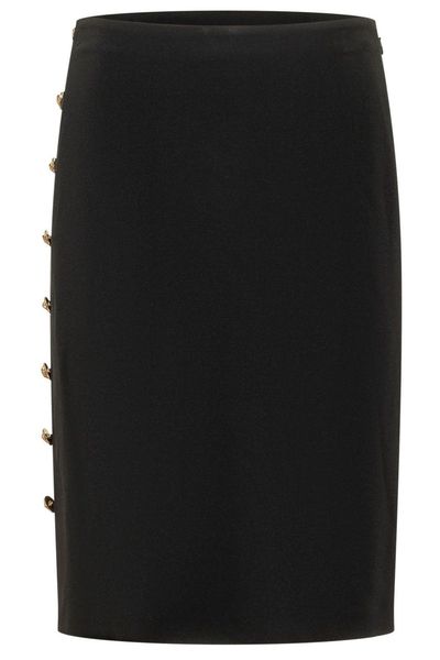 Versace Button-Detailed Midi Skirt