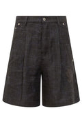 Off-White High-Rise Wide-Leg Shorts