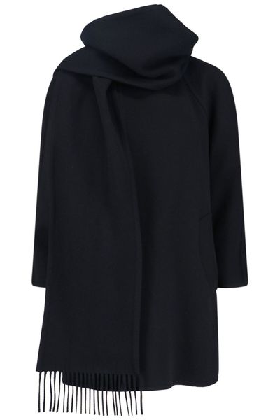 Balenciaga Scarf Detailed Coat