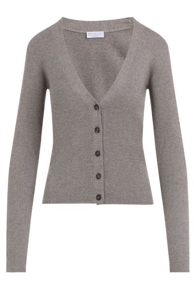 Brunello Cucinelli V-Neck Knitted Cardigan