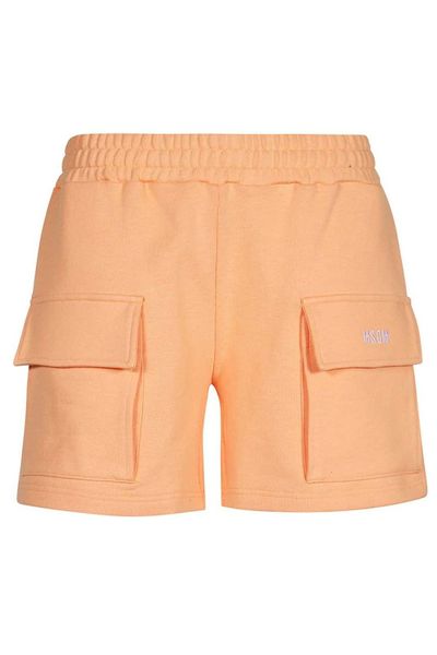 MSGM Logo Pocket Cotton Shorts