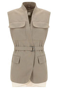 Brunello Cucinelli Monili Belted Waistcoat