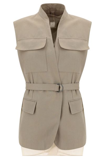 Brunello Cucinelli Monili Belted Waistcoat