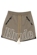 Rhude Logo Print Drawstring Shorts