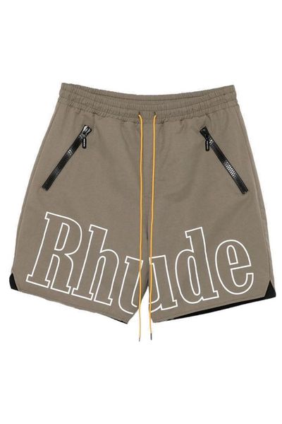 Rhude Logo Print Drawstring Shorts