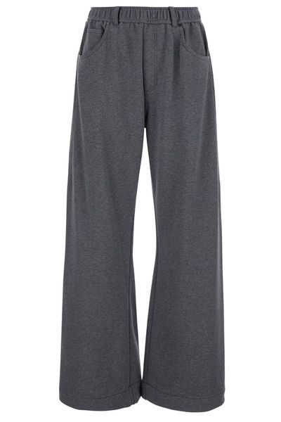 Brunello Cucinelli Elastic Waistband Pull-Up Trousers