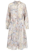 Golden Goose Deluxe Brand Floral Printed Sequinned Belted Shirt Dress