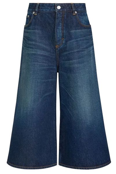 Alaïa Palazzo Denim Shorts