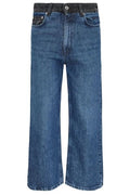 MSGM Logo Patch Straight Leg Jeans