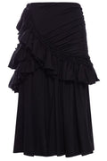 Dries Van Noten Ruffled Midi Skirt