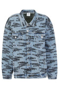 Vetements Logo Stamped Denim Jacket