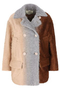 Fendi Double-Breasted Colour-Block Coat