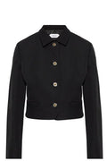 Versace Cropped Button-Up Blazer