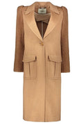 Fendi Single Breasted Panelled Coat