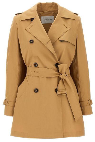Max Mara Landa Button-Up Trench Coat