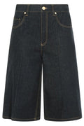 Brunello Cucinelli Logo Patch Denim Shorts