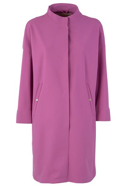 Herno High-Neck Concealed-Fastening Coat