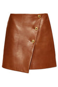 Versace Asymmetrical Button Detailed Mini Skirt