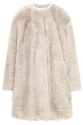 Max Mara Studio Eros Crewneck Long-Sleeved Coat