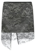 Nué Nuè Lace Overlay Asymmetric Embellished Skirt