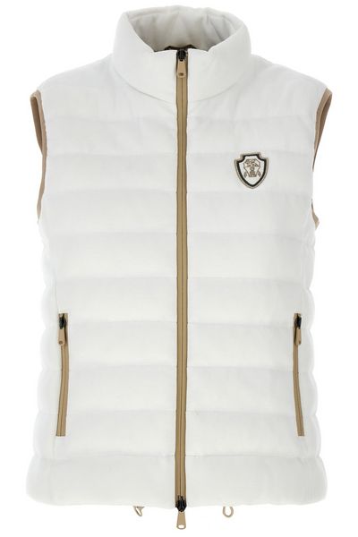 Brunello Cucinelli Logo Patch High Neck Gilet