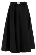 Prada Belted Midi Skirt