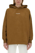 Acne Studios Logo Printed Drop Shoulder Hoodie
