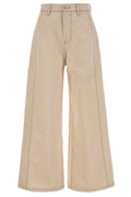 AMI Logo Patch Wide-Leg Jeans