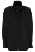 Prada Triangle-Logo Zipped Oversized Jacket