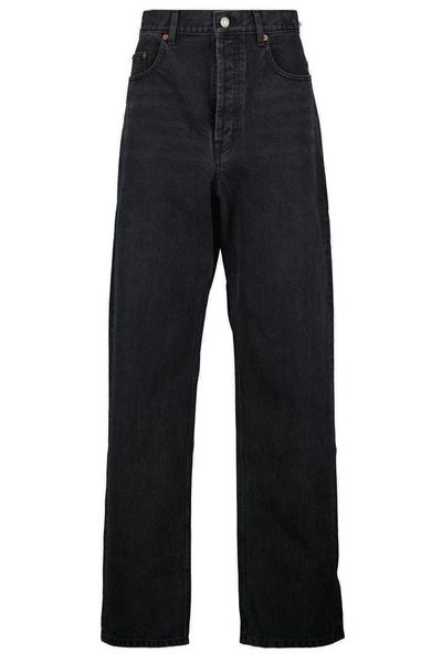 Saint Laurent Carrot-Fit High Waist Jeans