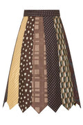 Moschino Patchwork Asymmetric Midi Skirt