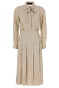 Gucci Interlocking-G Button Bow-Detailed Dress