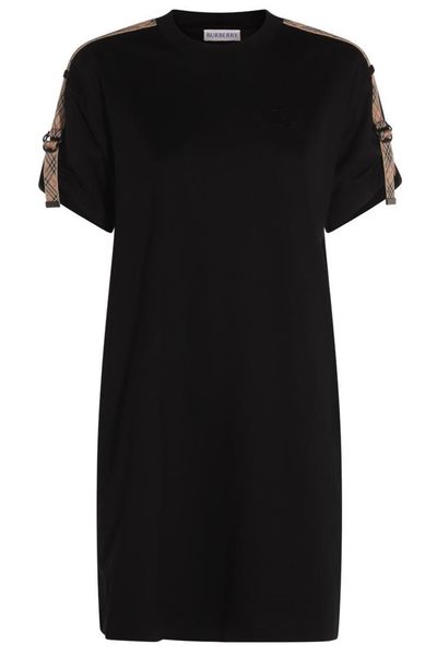 Burberry Logo Embroidered Crewneck T-Shirt Dress