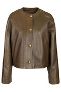 Max Mara Crew Neck Nappa Jacket