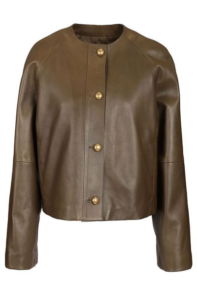 Max Mara Crew Neck Nappa Jacket