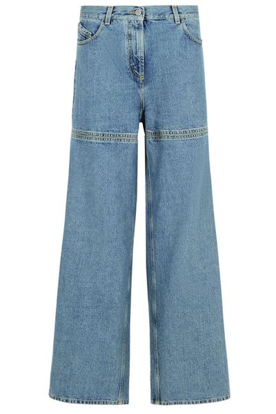 The Attico Wide-Leg Cut-Out Detail Jeans