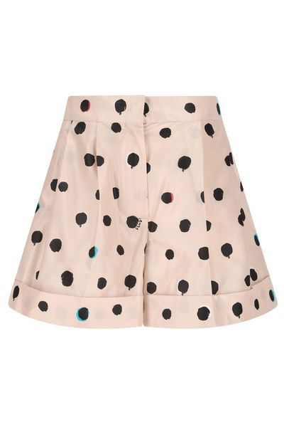 Fendi Falena Dots Printed Turn-Up Hem Shorts