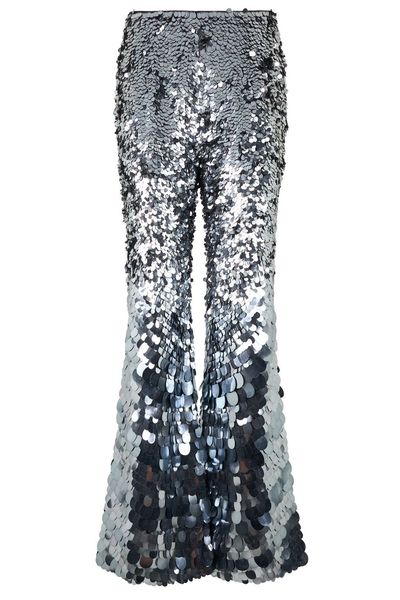 Alberta Ferretti Flared Sequined Pants