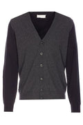 Maison Margiela V-Neck Elbow-Patch Cardigan