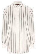 Gucci Striped Collared Long-Sleeve Shirt