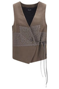Giorgio Armani Jacquard Wrap Vest