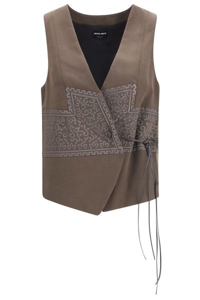 Giorgio Armani Jacquard Wrap Vest