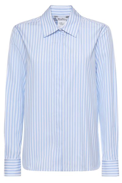 Max Mara Maroso Striped Long-Sleeved Shirt