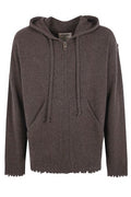 Uma Wang Hooded Zipped Jumper