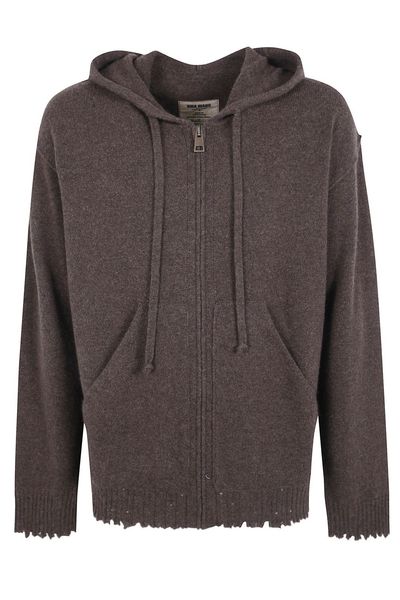 Uma Wang Hooded Zipped Jumper