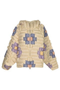 Raxxy Quilted Geometric Down Jacket