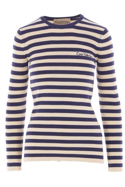 Valentino Striped Crewneck Jumper
